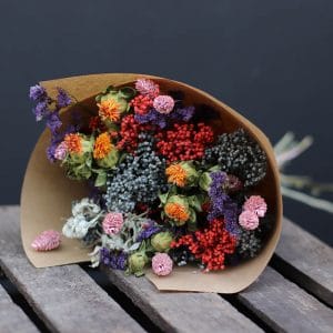 Hazel Misty Bouquet de fleurs séchées