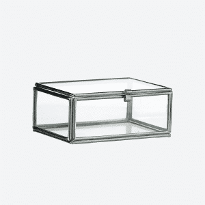 Boîte en verre rectangulaire clair