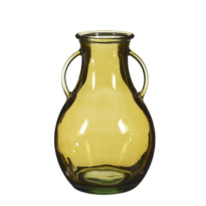 Sitia vase verre recycle jaune