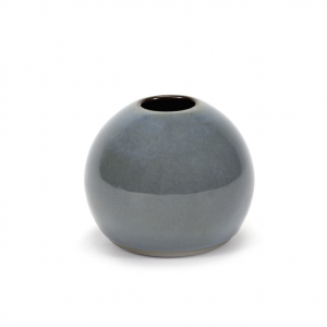 Vase boule smokey blue